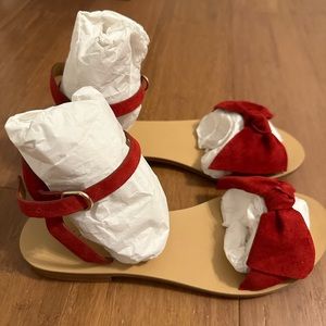Sézane Charlotte Sandals Low Rouge Size 37